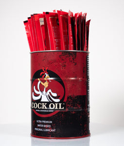 Collector’s Edition Cock Oil Branded Drum – With 25 Foil Packets